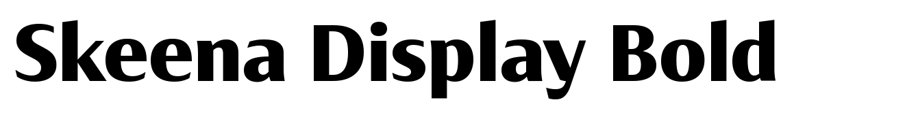 Skeena Display Bold Font | Webfont & Desktop | MyFonts